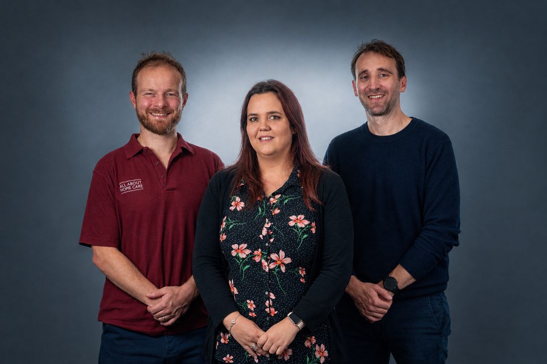 Jim Sellars, Geoff Dunnett and Rachael Fox